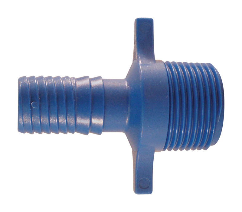 Apollo Blue Twister 3/4 in. Insert in to X 3/4 in. D MPT Acetal Male Adapter