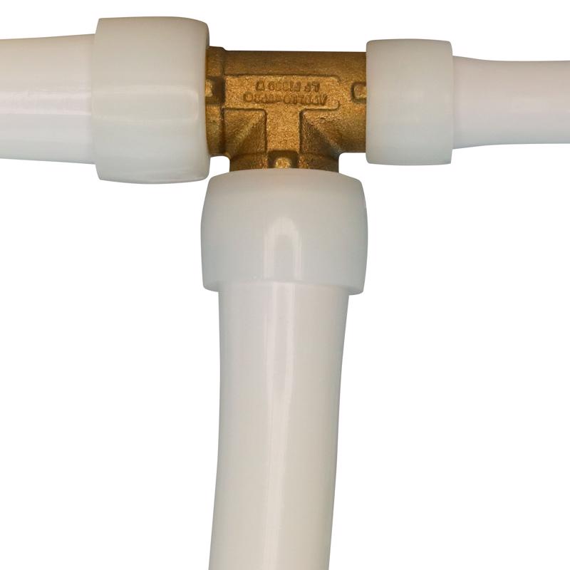 Apollo Expansion PEX / Pex A 3/4 in. Expansion PEX in to X 1/2 in. D PEX Brass Tee