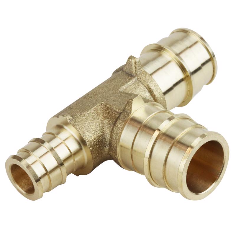 Apollo Expansion PEX / Pex A 3/4 in. Expansion PEX in to X 1/2 in. D PEX Brass Tee