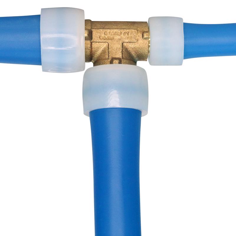 Apollo Expansion PEX / Pex A 3/4 in. Expansion PEX in to X 1/2 in. D PEX Brass Tee