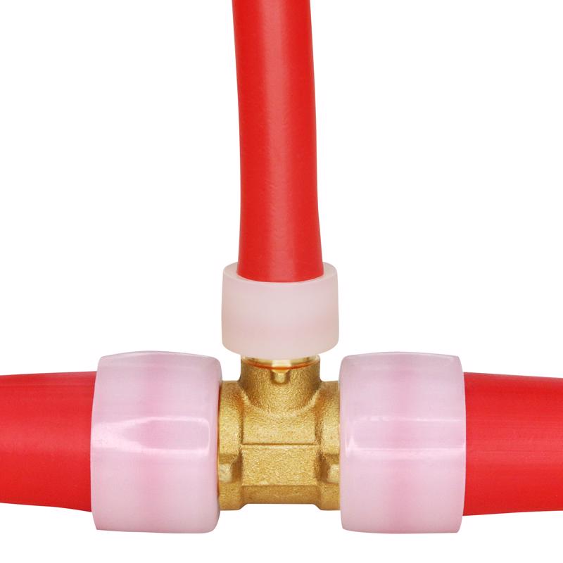Apollo Expansion PEX / Pex A 1/2 in. Expansion PEX in to X 1 in. D PEX Brass Tee