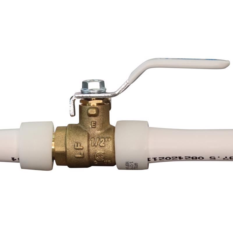 Apollo 1/2 in. Brass Expansion Pex Ball Valve Full Port Quarter-Turn Lever For Potable Water