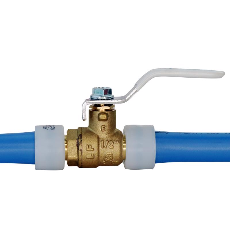 Apollo 1/2 in. Brass Expansion Pex Ball Valve Full Port Quarter-Turn Lever For Potable Water