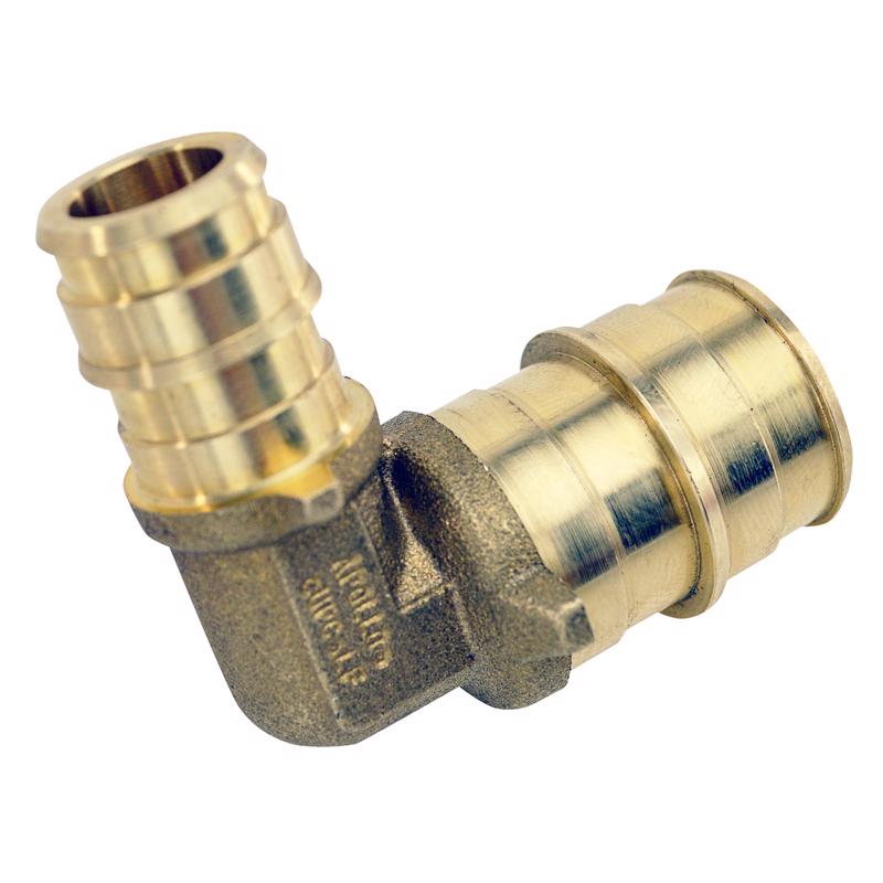 Apollo Expansion PEX / Pex A 1/2 in. Expansion PEX in to X 3/4 in. D PEX Brass 90 Degree Elbow