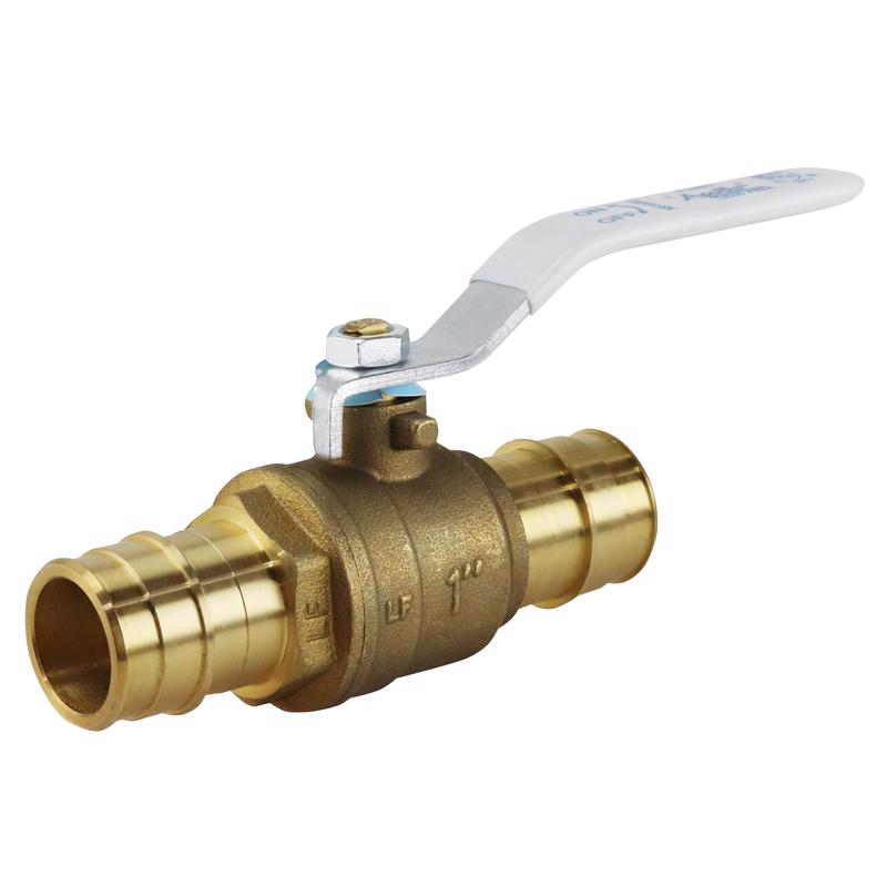 Apollo Expansion PEX A 1 in. Brass Expansion Pex Ball Valve Full Port Quarter-Turn Lever For Potable
