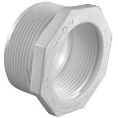 Charlotte Pipe Schedule 40 2 in. MPT X 1 in. D FPT PVC Reducing Bushing