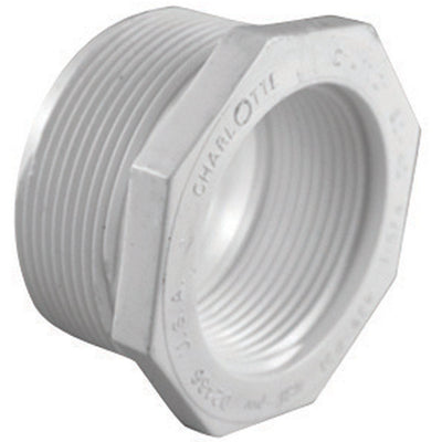 Charlotte Pipe Schedule 40 2 in. MPT X 1-1/2 in. D FPT PVC Reducing Bushing