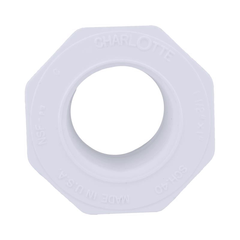 Charlotte Pipe Schedule 40 1-1/2 in. Spigot X 1 in. D FPT PVC Reducing Bushing
