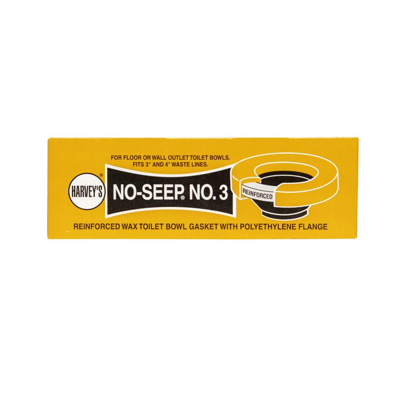 Harvey's No-Seep Wax Ring Polyethylene/Wax For Water Closets to Flanges