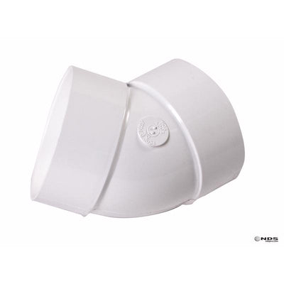 NDS Schedule 35 4 in. Hub each X 4 in. D Hub PVC Elbow