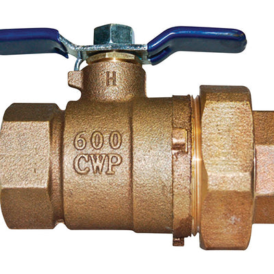 Watts 1 in. Brass FIP Union Ball Valve Full Port Lever