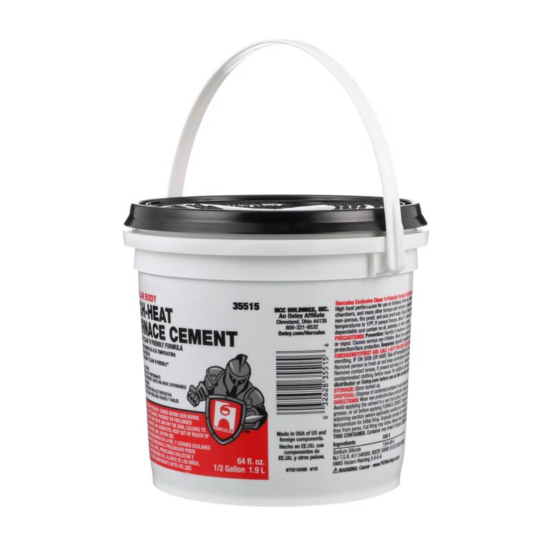 Hercules Oatey White High Heat Furnace Cement For Furnace 1/2 gal