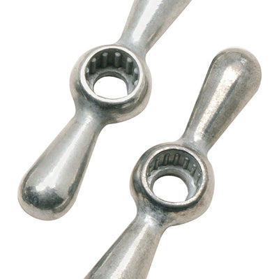 Plumb Pak Cast Metal Chrome Tee Faucet Handle 2 pc