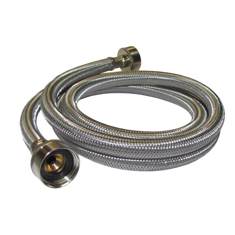 Plumb Pak 3/4 in. FHT X 3/4 in. D FHT 5 ft. Stainless Steel Washing Machine Hose