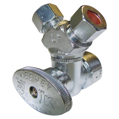 Plumb Pak 1/2 in. FIP X 3/8 in. Compression Brass 3-Way Valve