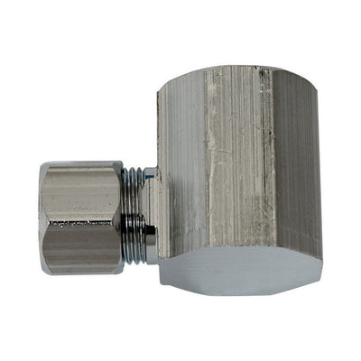 Plumb Pak 1/2 in. FIP Brass Chrome-Plated 3/8 in. Compression Angle Connector