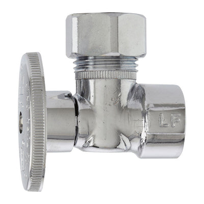 Plumb Pak 1/2 in. FIP X 1/2 in. Compression Brass Angle Valve