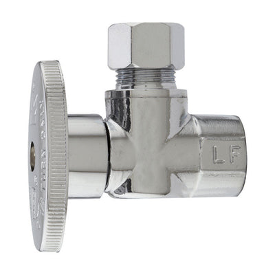 Plumb Pak 3/8 in. FIP X 3/8 in. Compression Brass Angle Valve