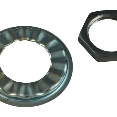 Plumb Pak Faucet Locknut and Rosette For Universal Gray Zinc 2 pc