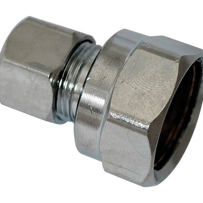 Plumb Pak 1/2 in. FIP X 3/8 in. D Compression Brass Straight Connector