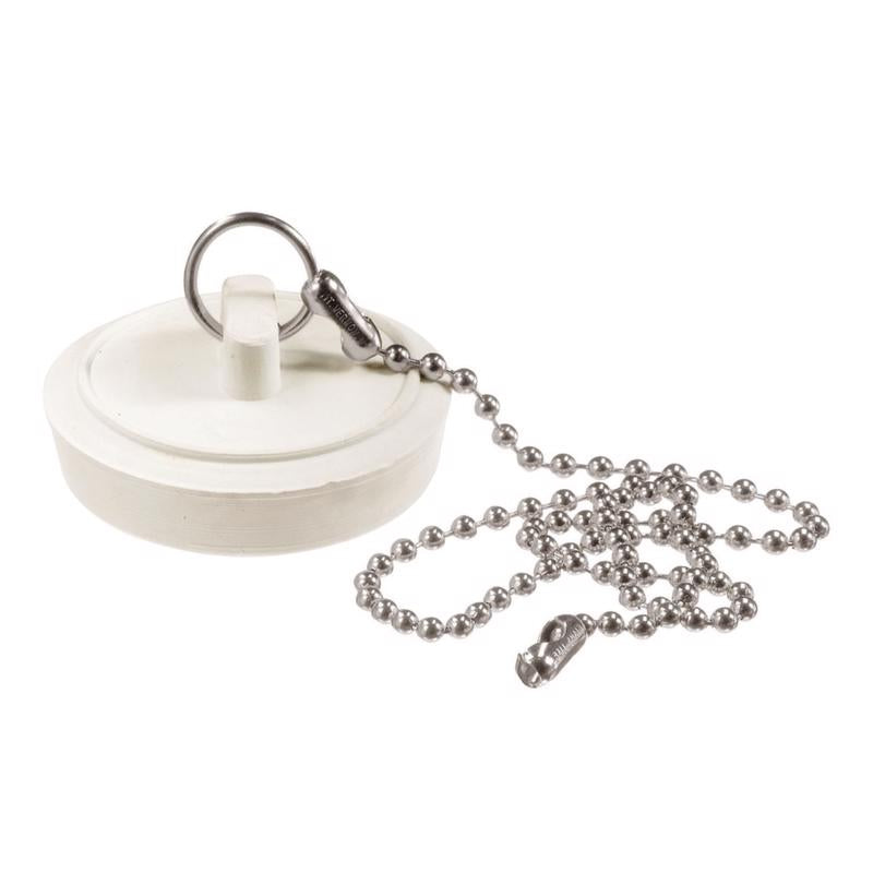 Plumb Pak 1-3/4 in. White Rubber Drain Stopper