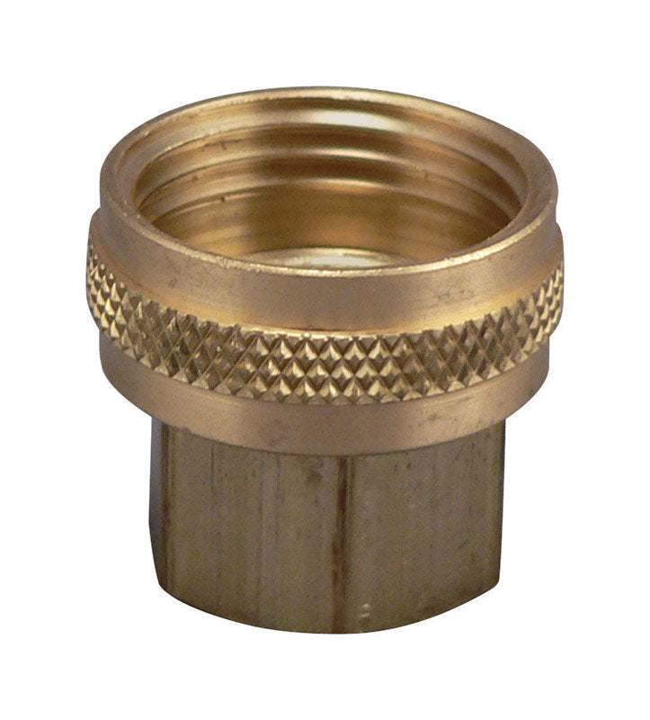 Plumb Pak Brass 1/2 in. D X 3/4 in. D Swivel Hose Adapter