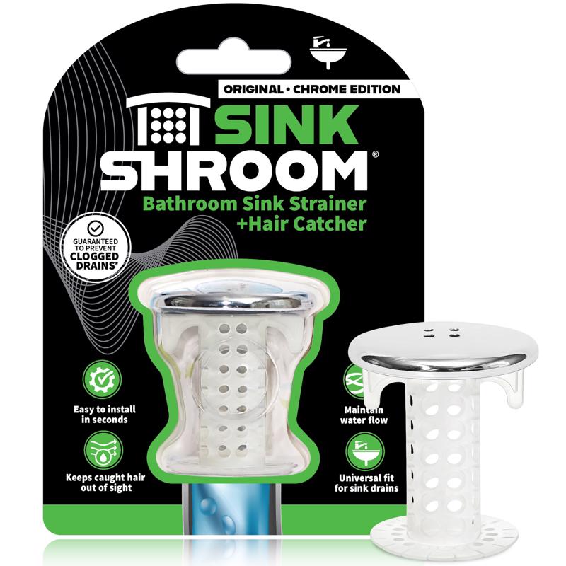 SinkShroom Chrome Plastic Hair Catcher