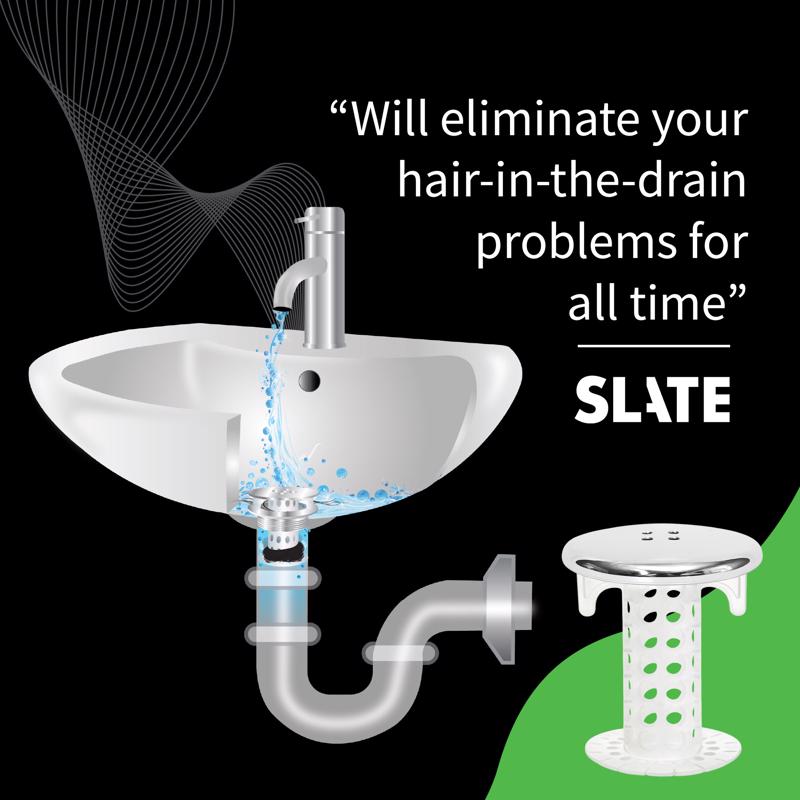 SinkShroom Chrome Plastic Hair Catcher