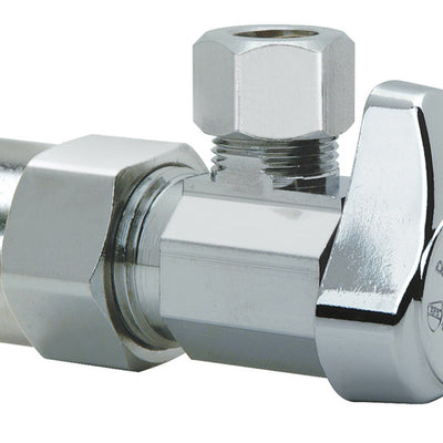 BrassCraft 1/2 in. CPVC outlets X 3/8 in. Compression Brass Angle Stop Valve