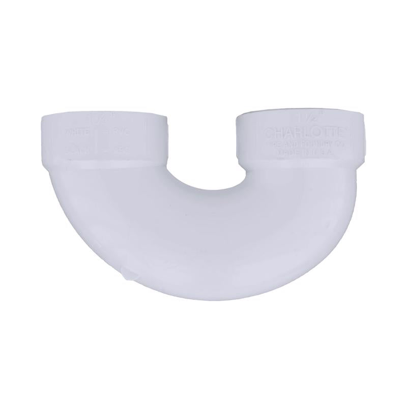 Charlotte Pipe Schedule 40 1-1/2 in. Hub X 1-1/2 in. D Hub PVC U-Bend