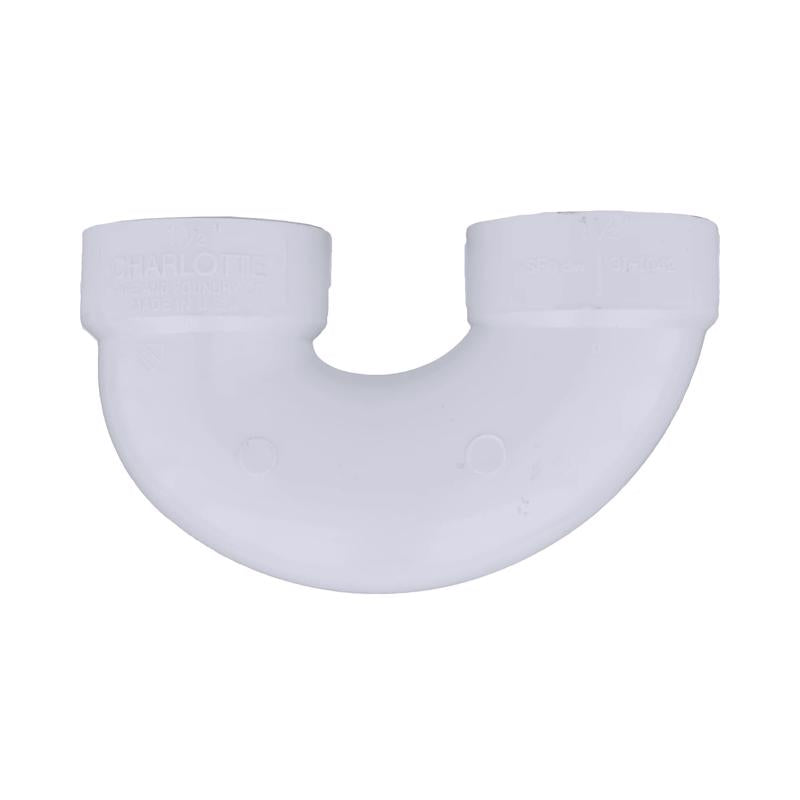 Charlotte Pipe Schedule 40 1-1/2 in. Hub X 1-1/2 in. D Hub PVC U-Bend