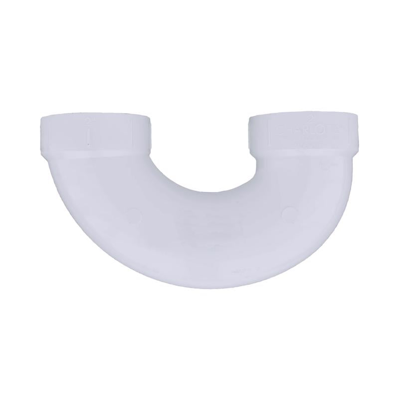 Charlotte Pipe Schedule 40 2 in. Hub X 2 in. D Hub PVC U-Bend