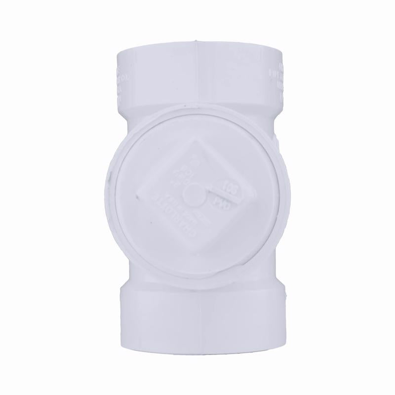 Charlotte Pipe 3 in. Hub X 3 in. D Hub PVC Cleanout Tee