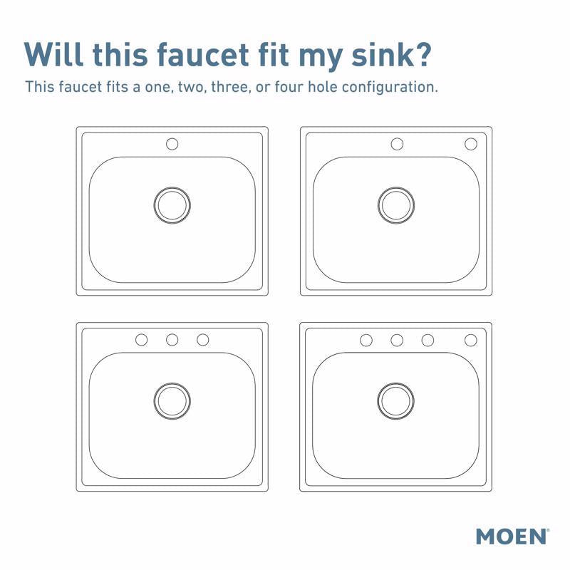 Moen Nori One Handle Stainless Steel Pull-Down Kitchen Faucet