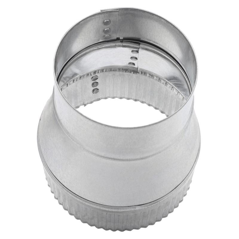 Imperial 4 in. D X 5 in. D Galvanized Steel Stove Pipe Increaser