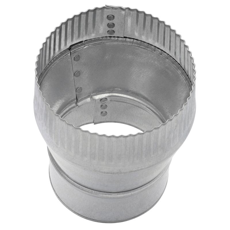 Imperial 4 in. D X 5 in. D Galvanized Steel Stove Pipe Increaser