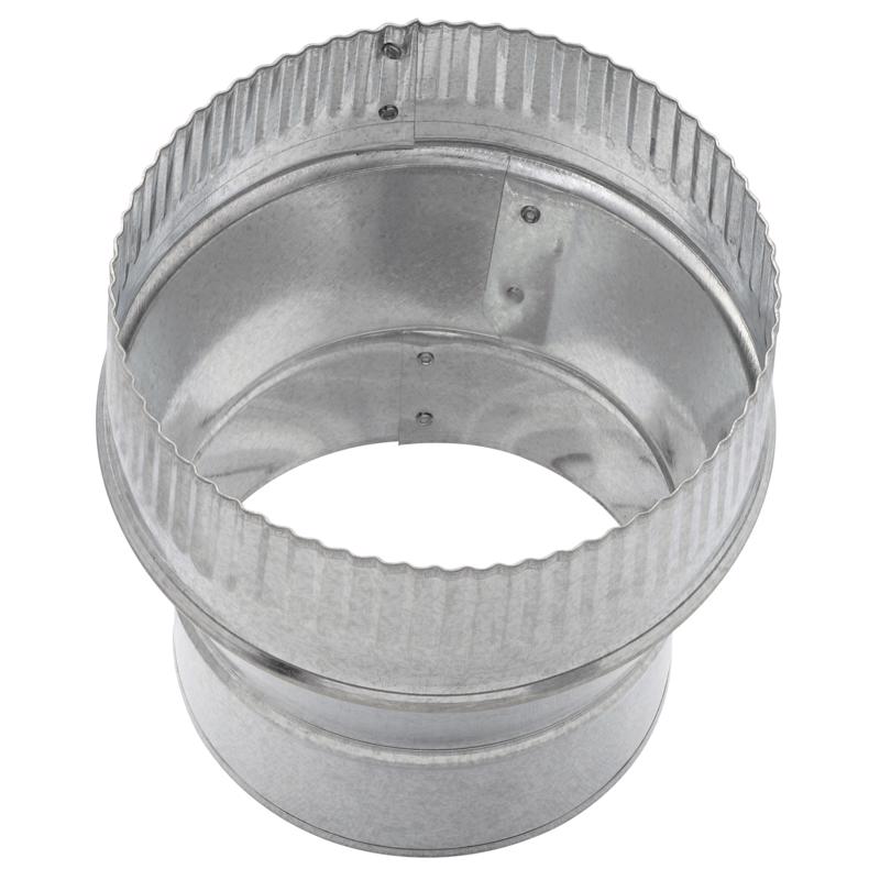 Imperial 5 in. D X 6 in. D Galvanized Steel Furnace Pipe Increaser