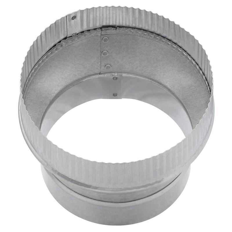 Imperial 6 in. D X 7 in. D Galvanized Steel Furnace Pipe Increaser
