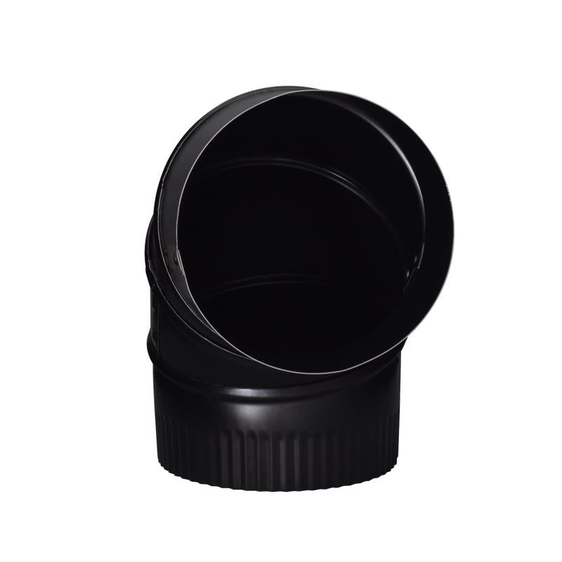 Imperial 5 in. D X 5 in. D Adjustable 90 deg Galvanized Steel Stove Pipe Elbow
