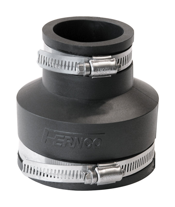 Fernco Schedule 40 3 in. Hub X 1-1/2 in. D Hub PVC Flexible Coupling
