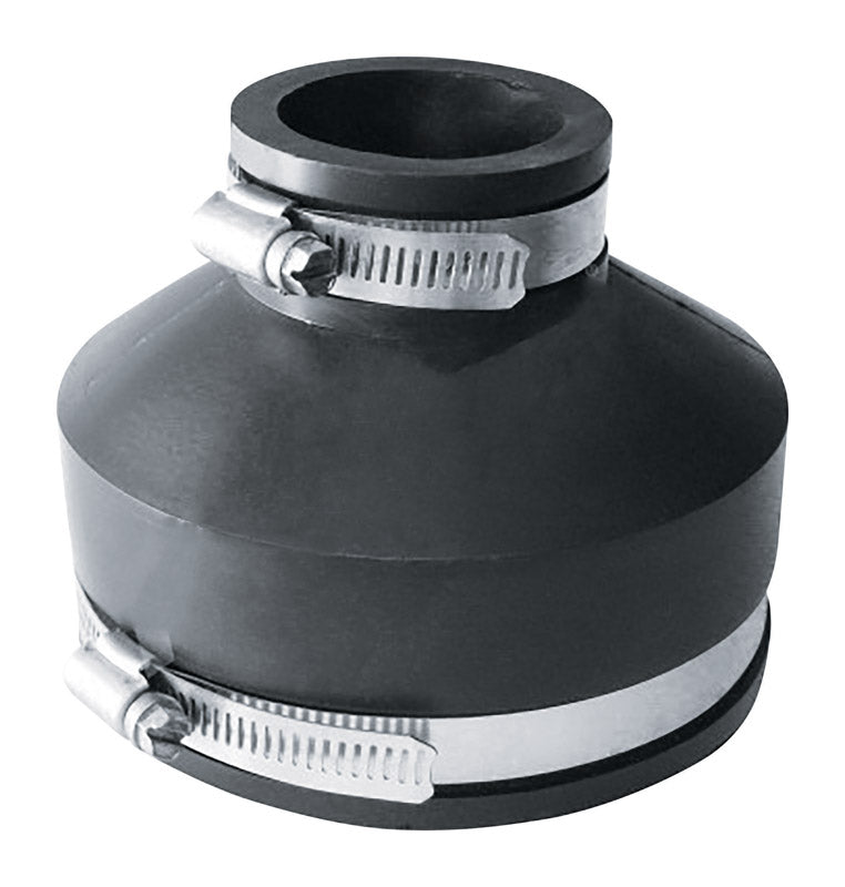 Fernco Schedule 40 4 in. Hub X 1-1/2 in. D Hub PVC Flexible Coupling