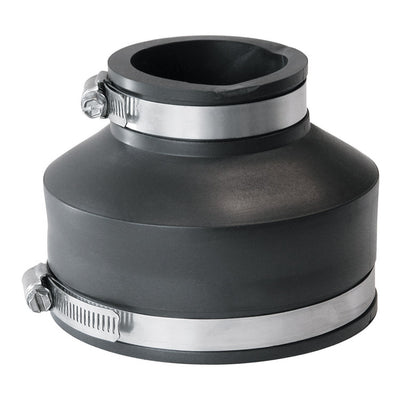 Fernco Schedule 40 4 in. Hub X 2 in. D Hub PVC 5 in. Flexible Coupling