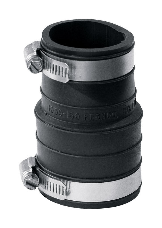 Fernco Schedule 40 1-1/2 in. Socket X 1-1/2 in. D Socket PVC 3 in. Flexible Coupling