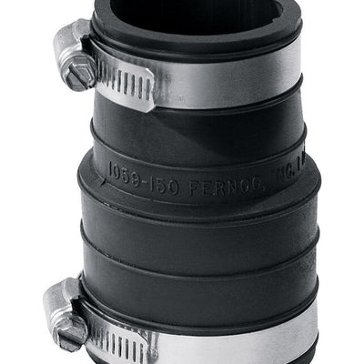Fernco Schedule 40 1-1/2 in. Socket X 1-1/2 in. D Socket PVC 3 in. Flexible Coupling