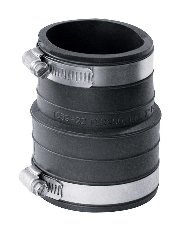Fernco Schedule 40 2 in. Socket X 2 in. D Socket PVC 3-1/2 in. Flexible Coupling