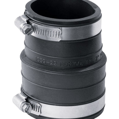 Fernco Schedule 40 2 in. Socket X 2 in. D Socket PVC 3-1/2 in. Flexible Coupling
