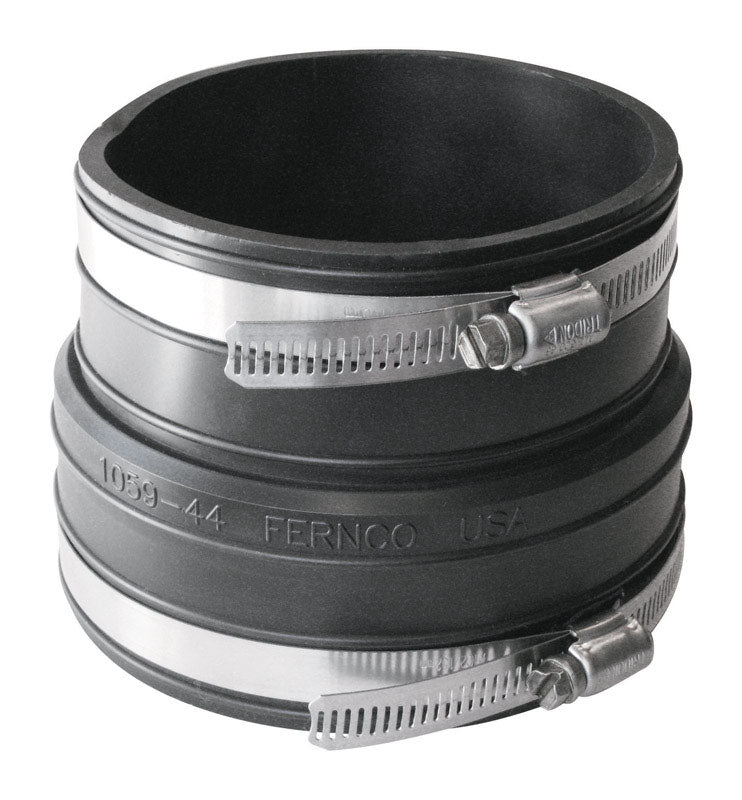 Fernco Schedule 40 4 in. Socket X 4 in. D Socket PVC Flexible Coupling