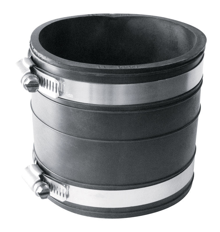 Fernco Schedule 40 3 in. Socket X 3 in. D Socket PVC Flexible Coupling