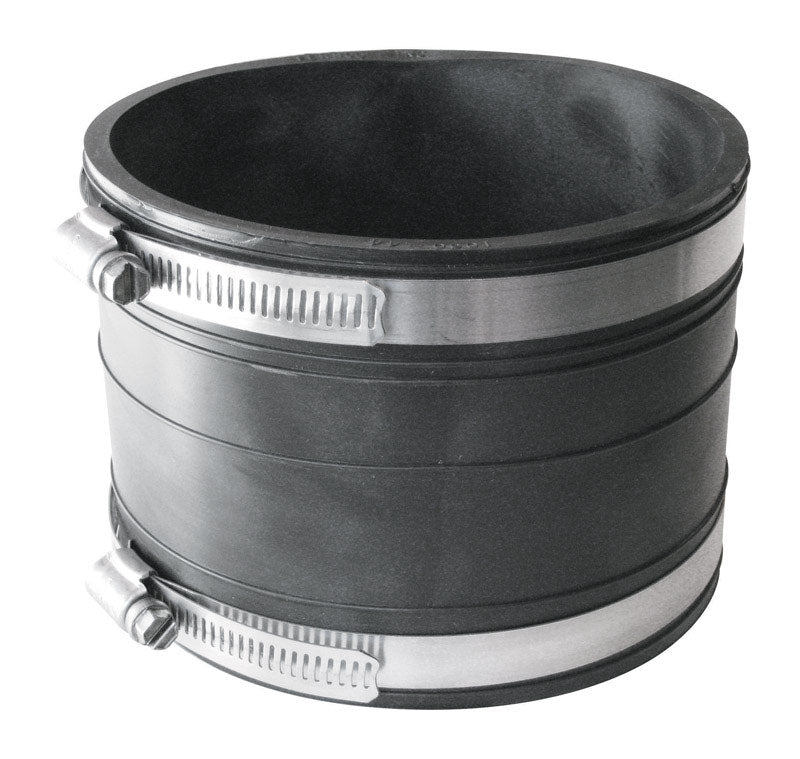 Fernco Schedule 40 4 in. Socket X 4 in. D Socket PVC Flexible Coupling