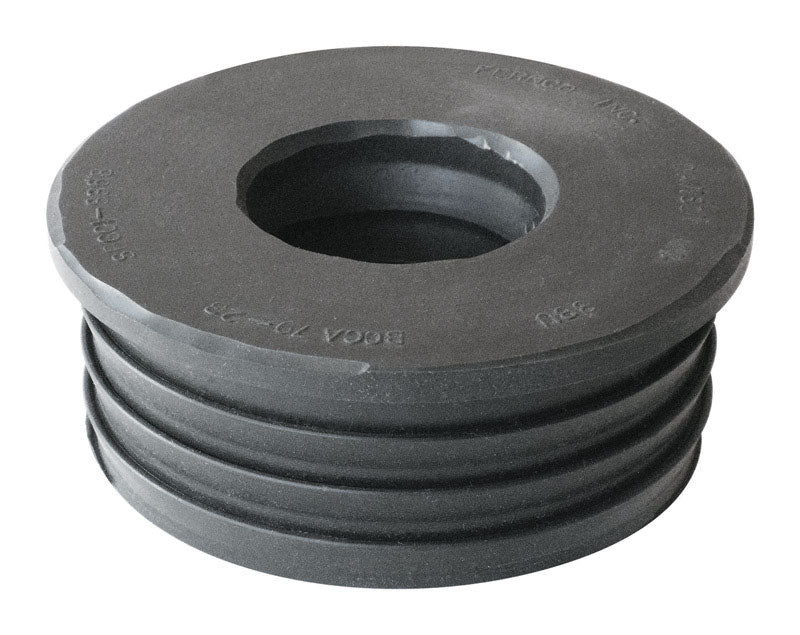 Fernco Schedule 40 3 in. Compression X 1-1/2 in. D Compression PVC Donut Fitting